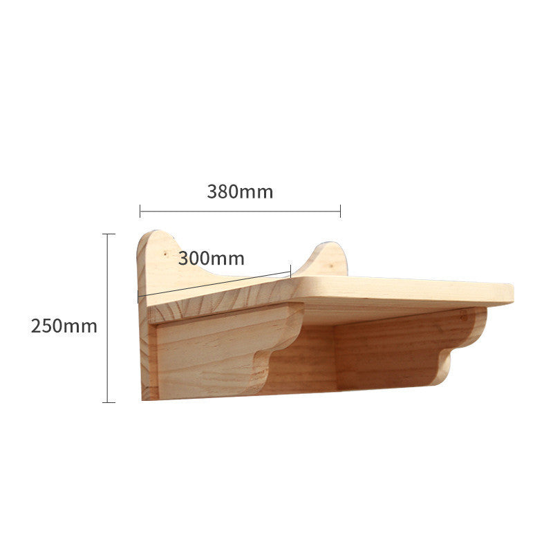 Modular Wall-Mounted Cat Climbing Frame — Solid Wood Platforms, Steps & Perches