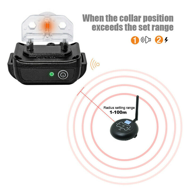 Wireless Pet Fence & Training Collar System — IP67 Waterproof, Up to 150m Range