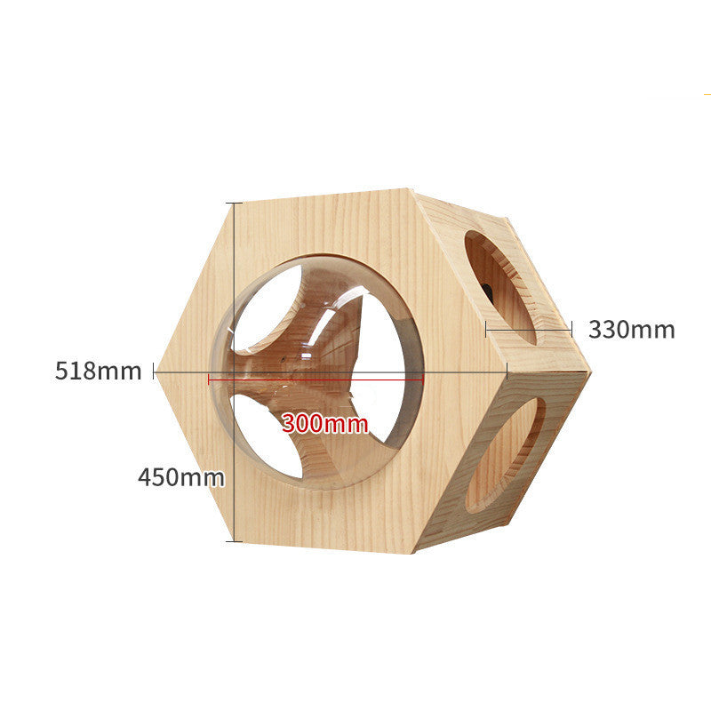 Modular Wall-Mounted Cat Climbing Frame — Solid Wood Platforms, Steps & Perches