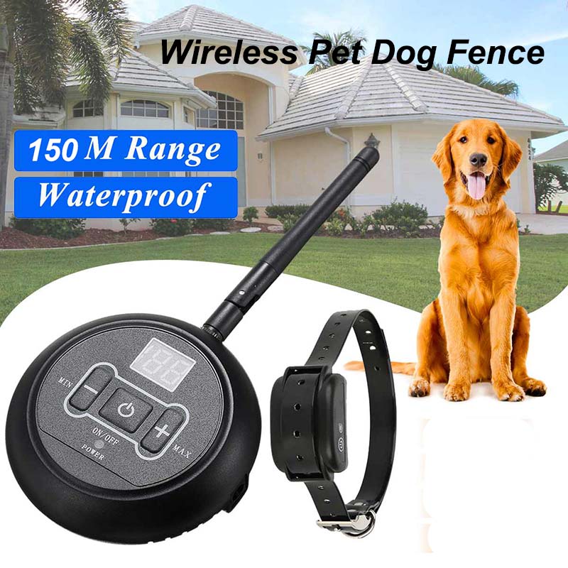 Wireless Pet Fence & Training Collar System — IP67 Waterproof, Up to 150m Range