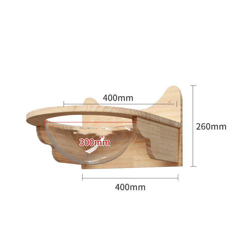 Modular Wall-Mounted Cat Climbing Frame — Solid Wood Platforms, Steps & Perches