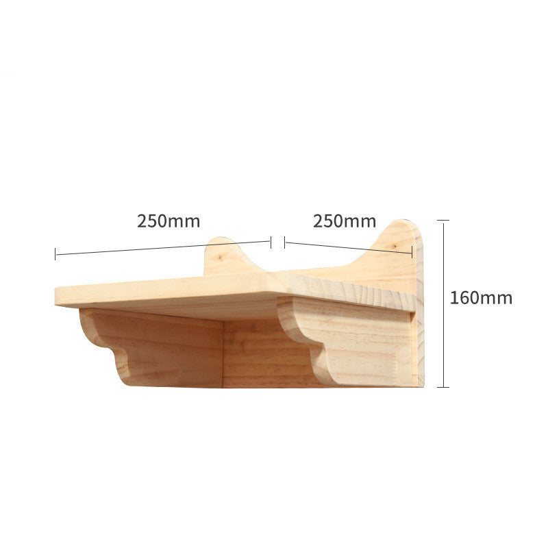 Modular Wall-Mounted Cat Climbing Frame — Solid Wood Platforms, Steps & Perches