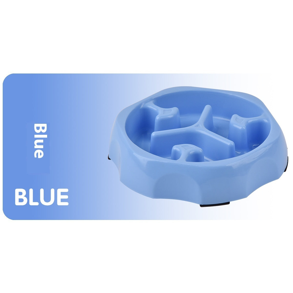 Slow Feeder Bowl for Dogs & Cats — Anti-Gulping Pet Food Bowl