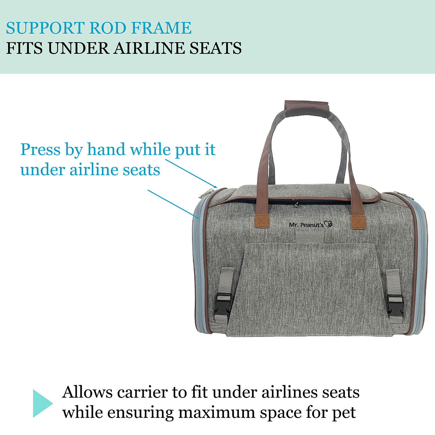 Gold Series Standard Size Airline Compliant Expandable Pet Carrier V3.0
