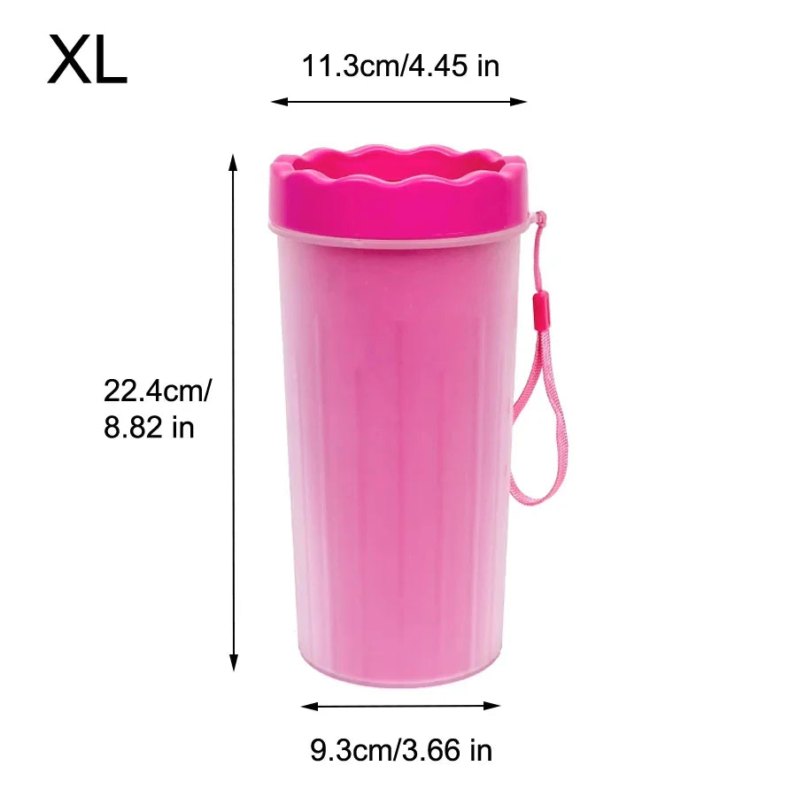 Pet Paw Cleaning Cup – Portable Silicone Dog & Cat Foot Washer | Removable Mud Cleaner (S/L/XL Sizes)