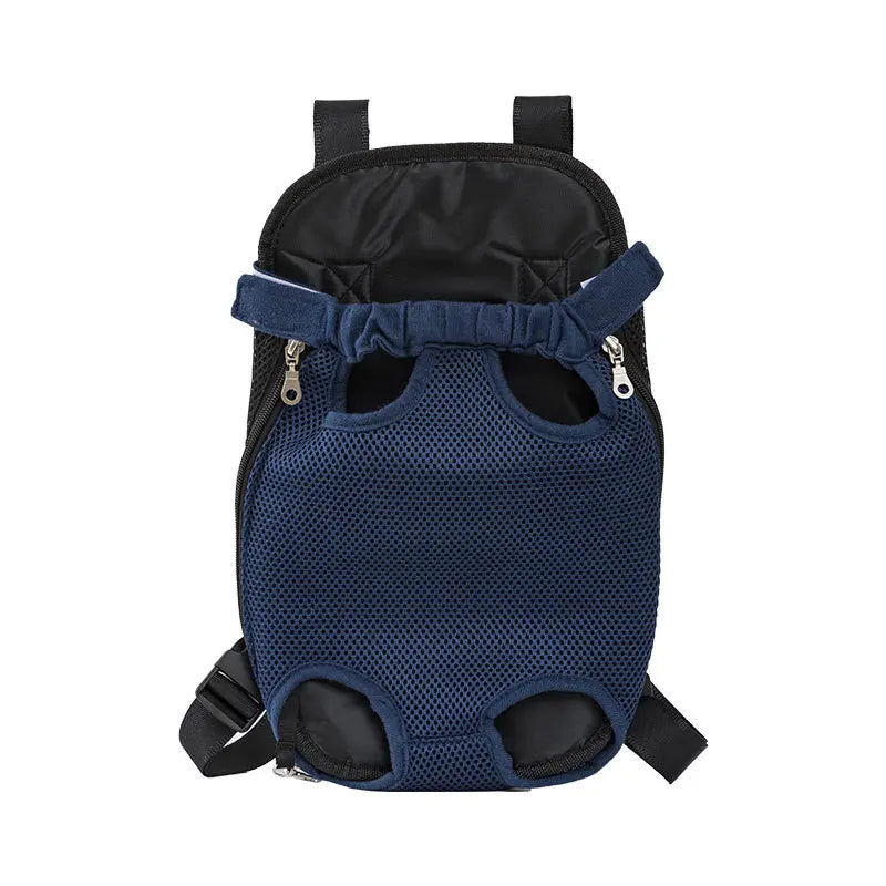 Breathable Double-Shoulder Pet Carrier Backpack — Portable Mesh Front/Back Travel Carrier for Small Dogs & Cats