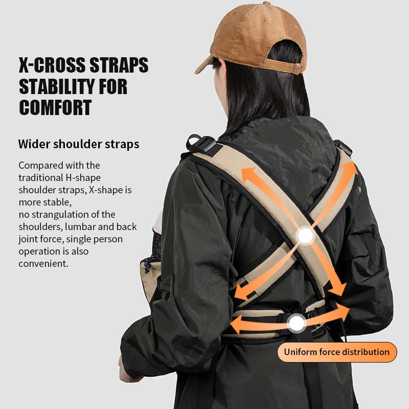 Breathable Front-Carrier Pet Backpack Chest Dog & Cat Carrier Shoulder Bag