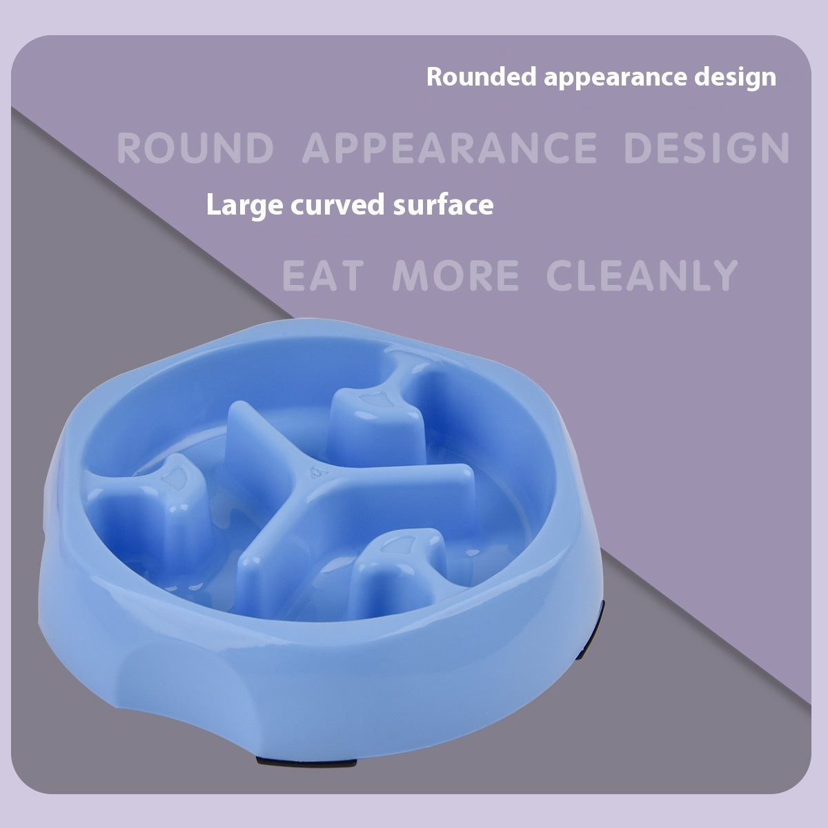 Slow Feeder Bowl for Dogs & Cats — Anti-Gulping Pet Food Bowl