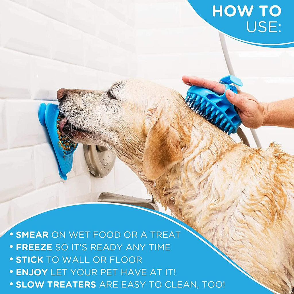 Lick Pad & Slow Feeder Toy for Dogs — Calming, Interactive & Dishwasher Safe