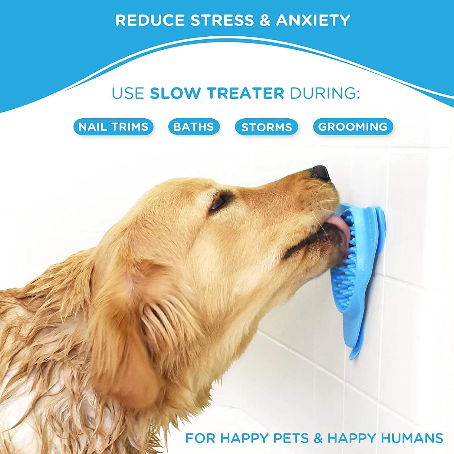 Lick Pad & Slow Feeder Toy for Dogs — Calming, Interactive & Dishwasher Safe