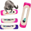 Rolling Sisal Cat Scratching Post with 3 Interactive Balls